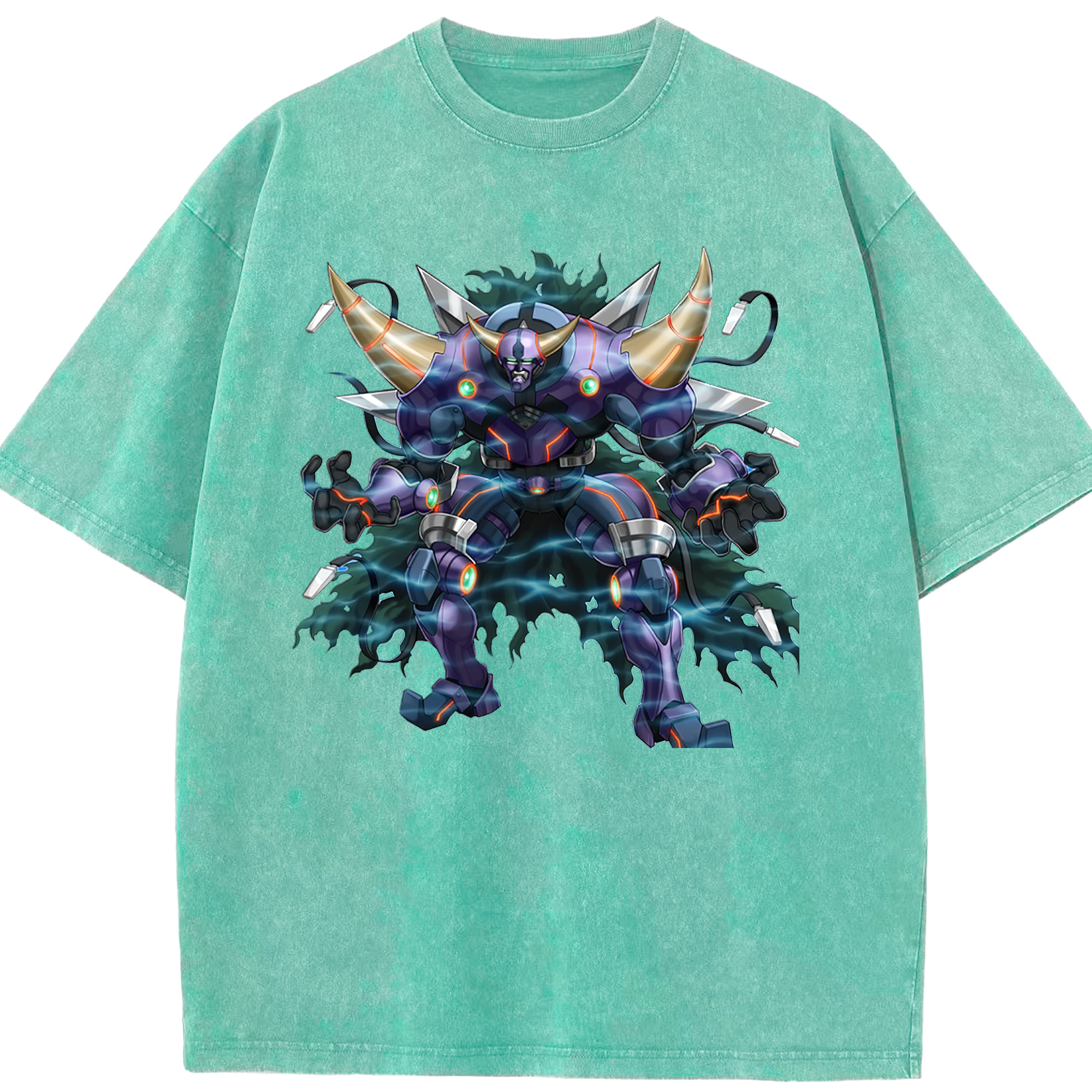 （画像用） 遊☆戯☆王 Yu-Gi-Oh! 綿100% ヴィンテージ風 半袖Tシャツ（フロントプリント）